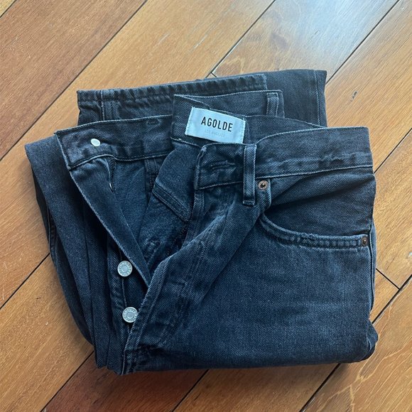 Brand new Agolde '90s Jean in Photogram Faded Black Size 25 - Picture 4 of 4